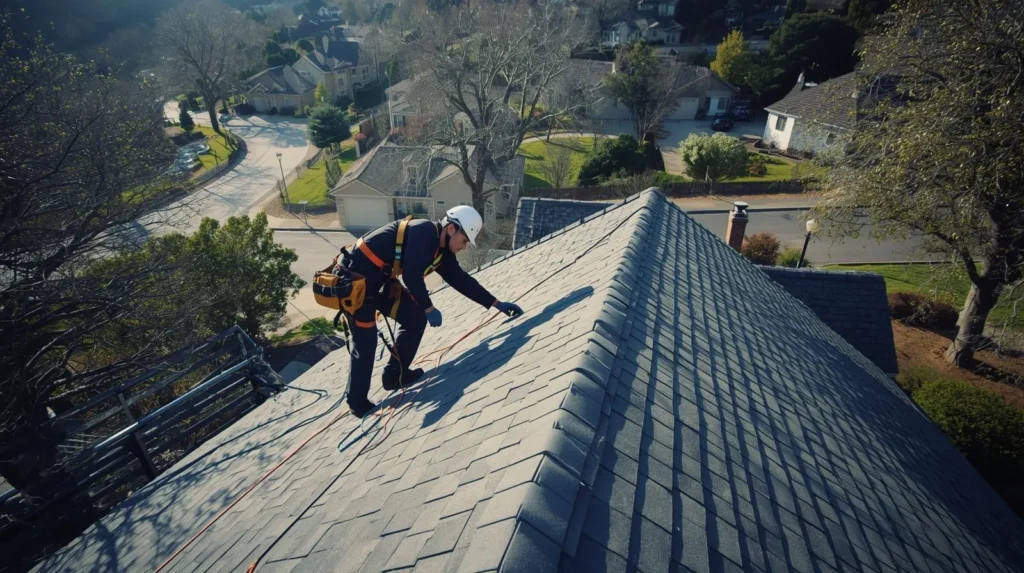 Preventive roof maintenance inspection on a Johnson City TN home to extend roof lifespan
